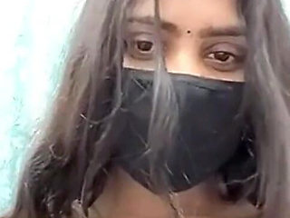Girlfriend Shows And Presses Her Boobs On Video Call