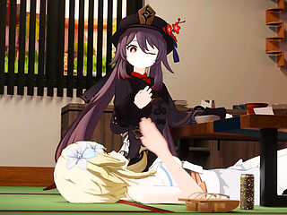 Lumine and Hutao tickling challenge