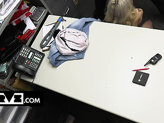 Innocent Emma Sucks Officer Giovanni's Dick and Lets Him Pound Her Pussy to Avoid Jail Time