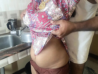 Indian Housewife Fucking in Kitchen – Homemade HD Video