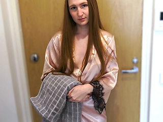 Neighbor Girl With Big Tits Asks For Shower - Redhead Amateur Blowjob & Facial Cumshot POV