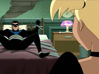 Harley Quinn Rides Tied Up Nightwing ( DC Parody Porn )