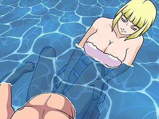 Naruto - Ninja Naruto Trainer - Part 47 - Samui Handjob in the Pool by Loveskysanx