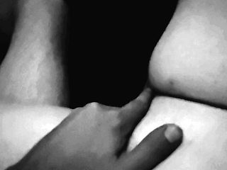 Slapping her pussy so hard