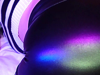 Big Ass Girl in Black Latex Leggings Gets Pulsating Cum Inside After Sloppy BJ - Lilykoti