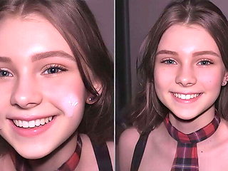 Petite Teen Schoolgirl Blowjob POV - Rough Face Fucking & Deep Throat Cumshot