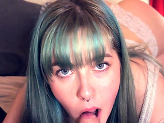 Fucked A Cute 18 yo With Blue Hair