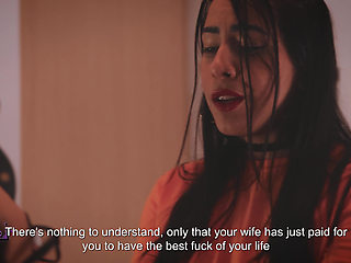 She hired me to give a lesson to her husband