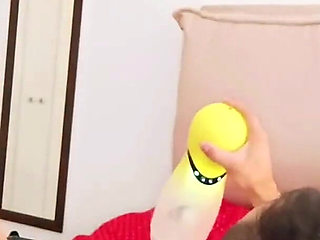 Stepmom Dressed as a Doll Makes Me Cum with Her Toy