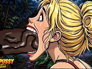 Jealous Hentai Wife Octopussy Publicly Sucks Massive BBC Before Riding Hard In The Jungle