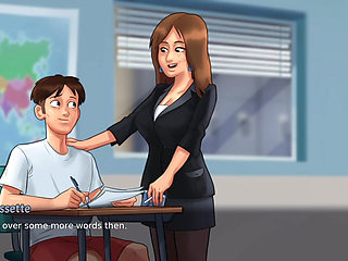 Desi aunty make new romantic seen in summer time