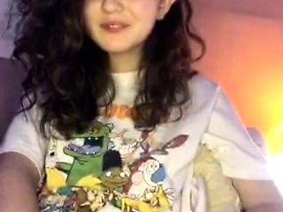 Girl strips, plays, then sucks her man off. Nice s