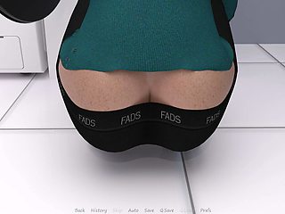 My Stepbrother's Wife #5 I saw Jennifer's ass crack while she was doing laundry