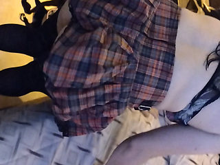 Schoolgirl gets cock in the back