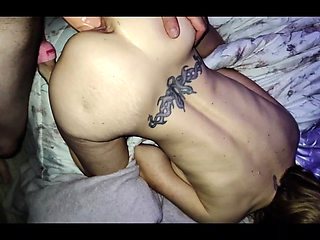 Petite Step Sis with Fat Ass Takes Her First Huge Cock Sleeve