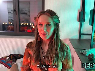 Debt4k. teen fortune-teller with firm tits and Nice Ass provided a magical ritual with her cunt