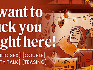 ASMR Audio Porn: Secret Public Sex with Your Boyfriend at a Christmas Market - Teasing & Dirty Talk - Erotic Audio for Women