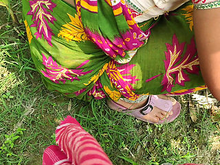 Outdoor my Hot Young Bhabhi and me