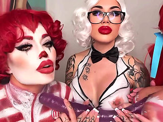 Halloween Dildo JOI with Friends