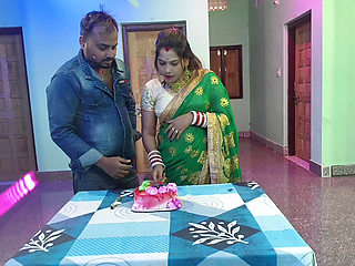 NEW YEAR CELEBRATION TIME BHABHI FUCKING HARD WITH HER DEVAR AFTER CAKE CUTTING