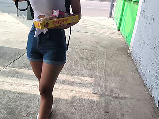 How old is she? Street Vendor Ends Up in a Hotel with a Stranger. Real and Homemade