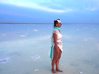 Light Brown and Light Blue Sunset