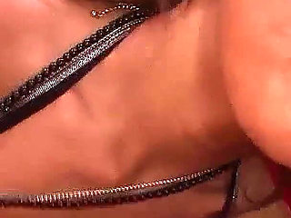 Skinny teen with hairy pussy fucked in swinger club