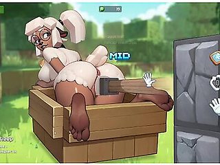 Sexy Blonde Furry Sheep Gets Caught In Steves Boat And Plunged By A Piston With Car Toon
