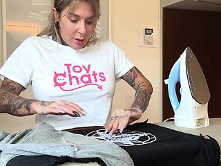 Joanna Angel Talks Dirty and Preps Topless for the Pornhub