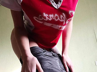 Skinny Brunette Teen Masturbates to Neighbor Making Coffee - Risky Solo Orgasm in Apartment