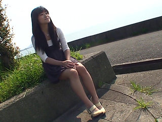 Small tits Japanese teen picked up on the street