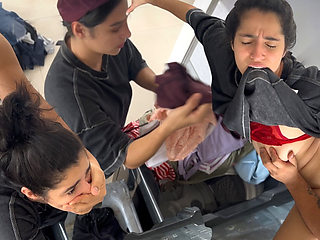 I surprise my stepbrother's wife and leave my cock inside until I cum on top of her!