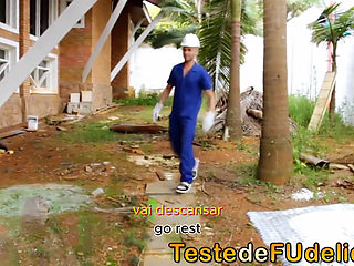 Temptation on the Job, Married Bricklayer Surrenders to Hot Boss