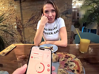 Laura Quest Gets Multiple Orgasms From Remote Vibrator On Public Date - Amateur Outdoor Blowjob & Hard Fucking