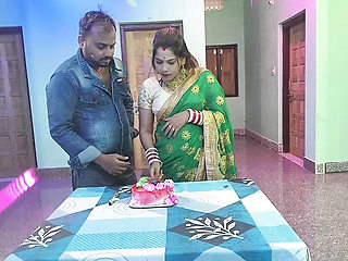 New Year Bhabhi Hardcore Fuck with Devar After Cake - Sona Bhabhi Big Tits Doggy Hindi Sex