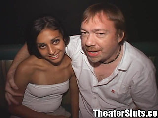 Latina Skinny Tits Theater Gangbang Facial Semen Blast