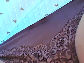 Dirty Stranger Rub His Cock in My Panties in Public Toilet