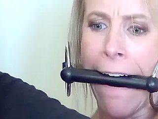 Police Woman Stripped, Hogtied And Ballgagged