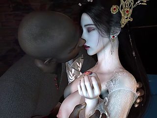 3D Asian Super Model Have Sex with BBC in the Car