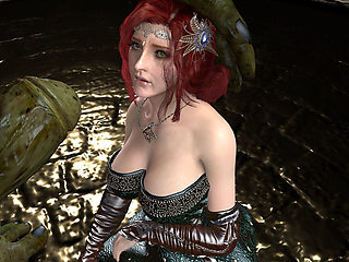 Triss Merigold Fucked and Bred by Giant Green Orc