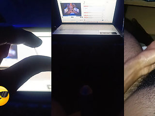 During stripchat live, precum, masturbation...