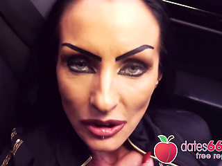 Risky Public Sex: Hot Brunette Milf