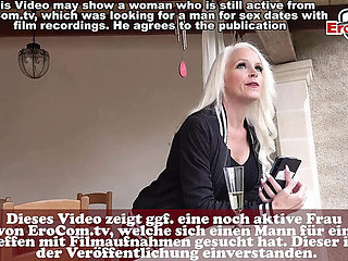 Horny German Blonde MILF Pays a Man for Sex