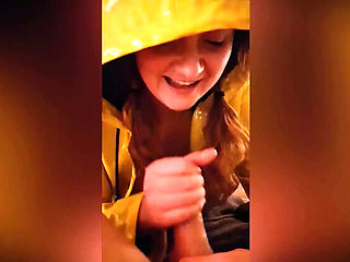 Shannon Huxley in Yellow Raincoat: Anal, Blowjob, and Fetish Fun