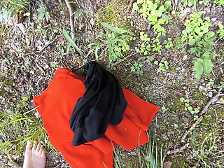 complete naked tit slapping near train bridge