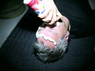 Hot latex outfit big boobed MILF nurse sits on dude's face and sucks him till his cum comes out