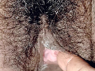 My showing white inside by fingering