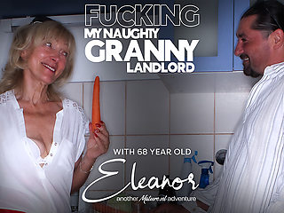 Lucky To Fuck My Skinny 68 Year Old Granny Landlord Eleanor In Her House When Her Husband Just Left