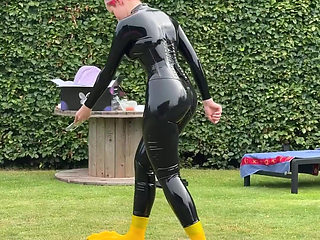 Expectation Walking on Majestic Silicone Paws. Reality Me Trying Not to Faceplant in the Grass While Filming