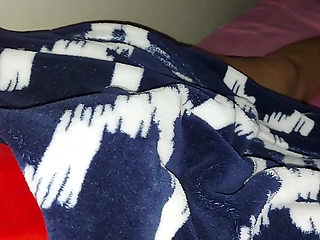 In My Step Sister's Room She Makes Her Pantyhose on Her Side and Shows Her Pussy